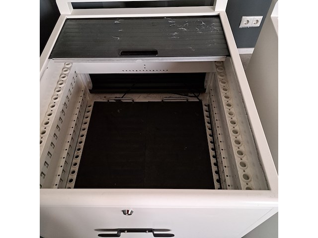 3x (locatie deventer) laptopkar, leren, drg32h1, wit - afbeelding 6 van  9
