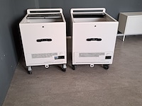 3x (locatie deventer) laptopkar, leren, drg32h1, wit - afbeelding 7 van  9
