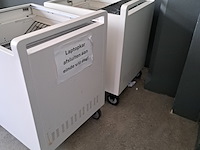 3x (locatie deventer) laptopkar, leren, drg32h1, wit - afbeelding 8 van  9