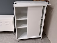 3x (locatie deventer) metalen dressoirkasten, ikea, wit - afbeelding 4 van  4