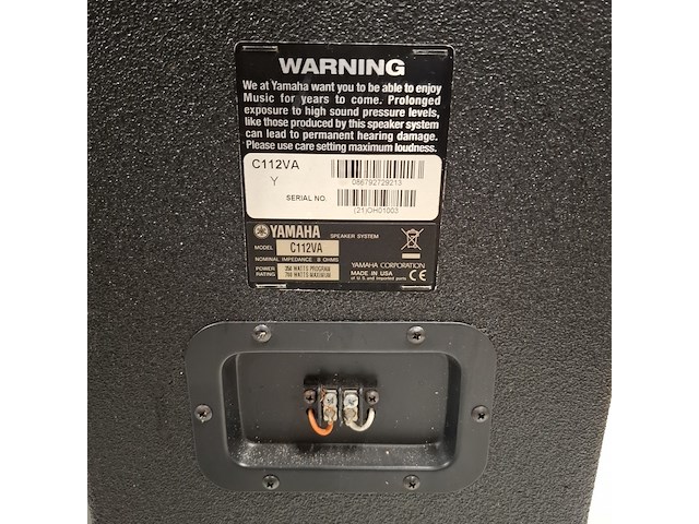 3x luidspreker yamaha en jbl, c112va en sc305 - afbeelding 5 van  10