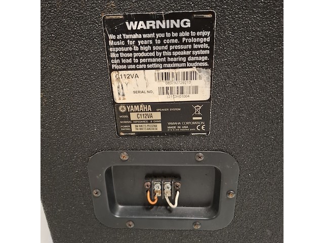 3x luidspreker yamaha en jbl, c112va en sc305 - afbeelding 8 van  10