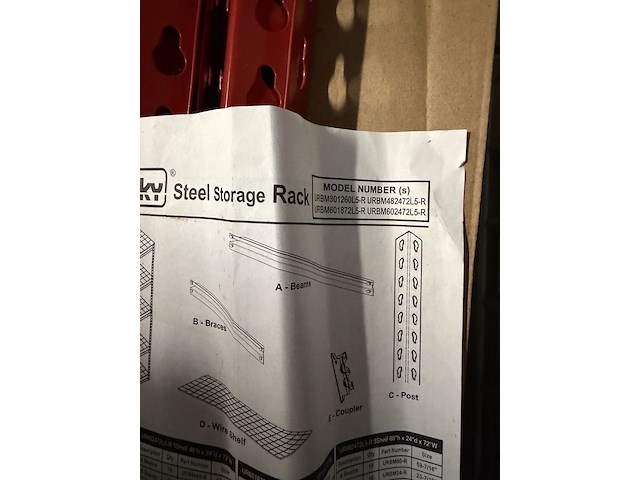 3x magazijnstelling 1000 kg sandusky - afbeelding 5 van  6