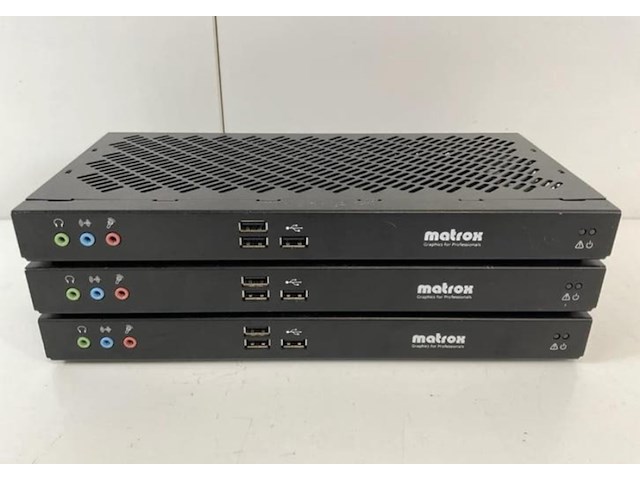 3x matrox xto2-f2408f - video graphics extender, matrox, xto2-f2408f, zwart, 2026 - afbeelding 1 van  4