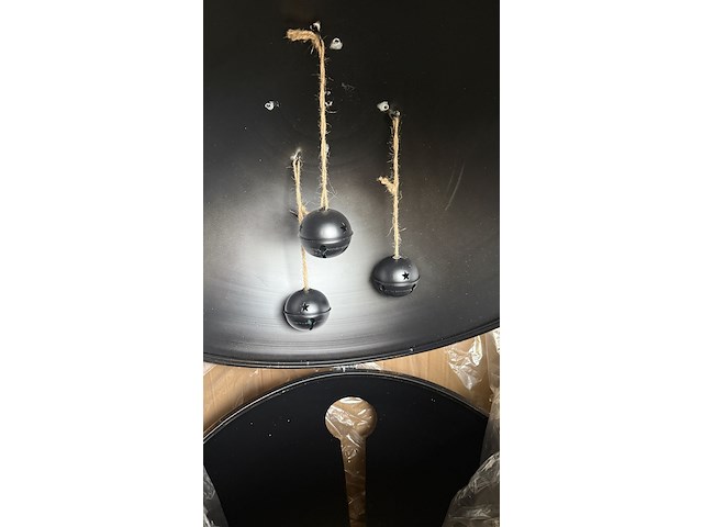 3x mega grote metalen kerstballen, paardekooper, red copper - afbeelding 3 van  11
