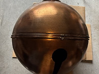 3x mega grote metalen kerstballen, paardekooper, red copper - afbeelding 10 van  11