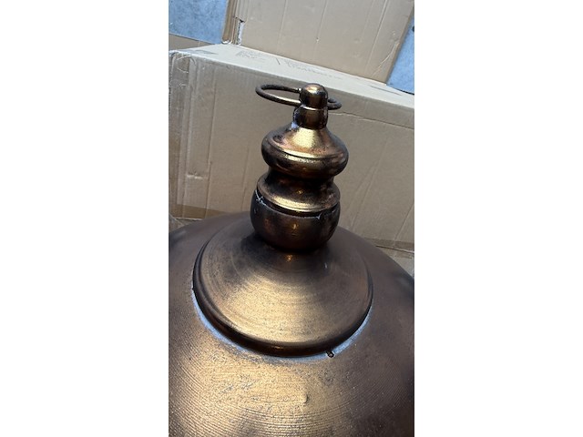 3x mega grote metalen kerstballen, paardekooper, red copper - afbeelding 11 van  11