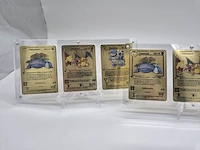 3x metalen venusaur, charizard en blastoise (base set) pokémon kaarten in acryl display - afbeelding 5 van  11