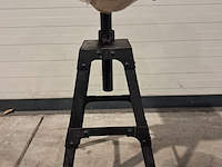 3x metalen zwarte tafelpoten zonder blad - afbeelding 5 van  6