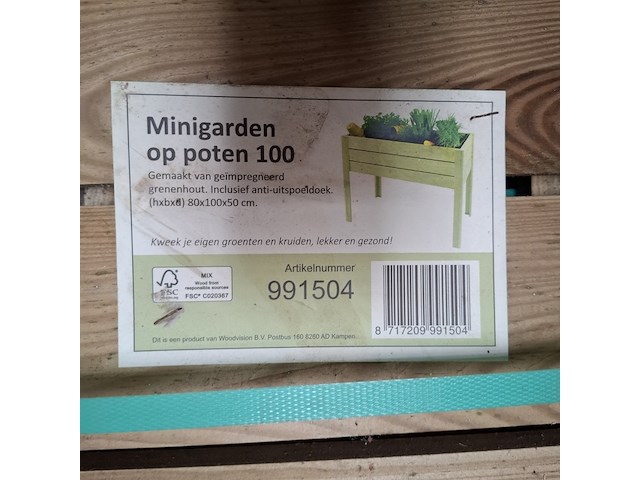 3x mini garden o.a. vegtrug - afbeelding 3 van  6