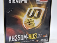 3x moederbord, gigabyte, ab350m-hd3 amd am4 b350 ddr4 - afbeelding 1 van  10