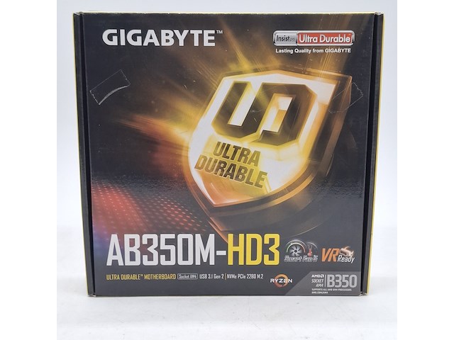 3x moederbord, gigabyte, ab350m-hd3 amd am4 b350 ddr4 - afbeelding 3 van  10