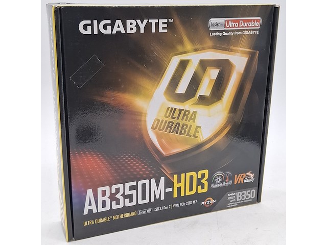 3x moederbord, gigabyte, ab350m-hd3 amd am4 b350 ddr4 - afbeelding 1 van  10