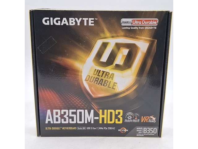 3x moederbord, gigabyte, ab350m-hd3 amd am4 b350 ddr4 - afbeelding 3 van  10