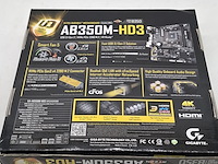 3x moederbord, gigabyte, ab350m-hd3 amd am4 b350 ddr4 - afbeelding 7 van  10