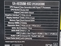 3x moederbord, gigabyte, ab350m-hd3 amd am4 b350 ddr4 - afbeelding 8 van  10