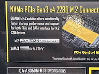 3x moederbord, gigabyte, ab350m-hd3 amd am4 b350 ddr4 - afbeelding 9 van  10