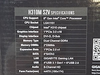 3x moederbord, gigabyte, h310m-s2v intel lga 1151 ddr4 - afbeelding 7 van  10