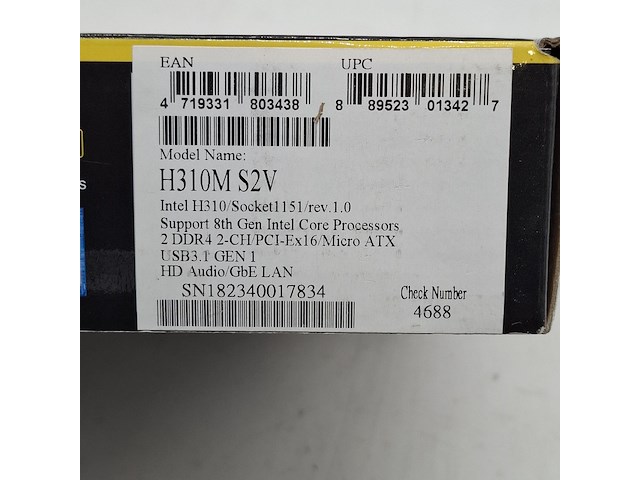 3x moederbord, gigabyte, h310m-s2v intel lga 1151 ddr4 - afbeelding 5 van  10