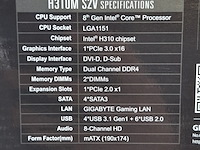 3x moederbord, gigabyte, h310m-s2v intel lga 1151 ddr4 - afbeelding 7 van  10