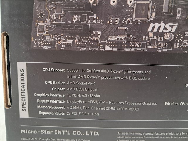 3x moederbord, msi, b550 pro-vdh amd - afbeelding 8 van  11