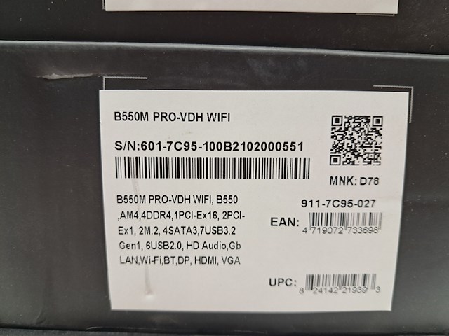 3x moederbord, msi, b550 pro-vdh amd - afbeelding 11 van  11