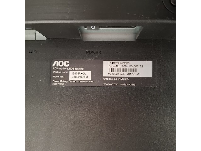 3x monitor aoc, i2475pxqu, 2017 - afbeelding 4 van  13