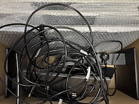 3x monitor (full hd / qhd mix), hp, 1x hp e240 & 2x hp24mq, zwart, 2016-2020 - afbeelding 4 van  13