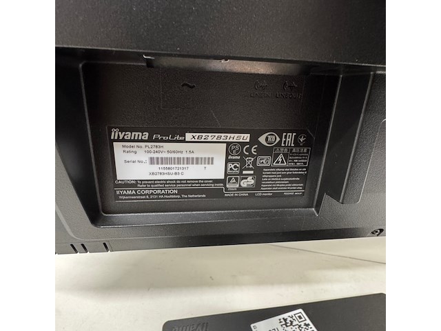 3x monitor, iiyama, prolite xb2783hsu - afbeelding 5 van  6