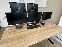 3x monitor met dockingstation, e24 g4 fhd, 2021 - afbeelding 1 van  8