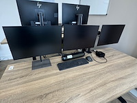 3x monitor met dockingstation, e24 g4 fhd, 2021 - afbeelding 2 van  8
