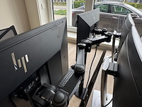 3x monitor op monitorarm, e24 g4 fhd, 2021 - afbeelding 3 van  5