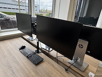 3x monitor op monitorarm, e24 g4 fhd, 2021 - afbeelding 4 van  5