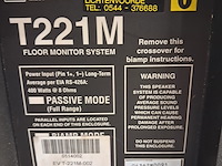 3x monitor/floor speaker, electrovoice, t221m, zwart - afbeelding 5 van  7