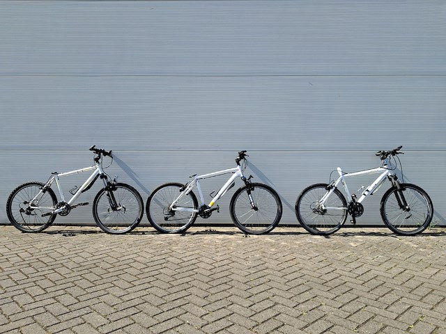 3x mountainbike, wit - afbeelding 1 van  30