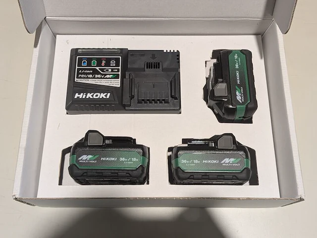 3x multi volt accu, hikoki, bsl 36a18x, en snellader uc18ysl3 - afbeelding 3 van  5