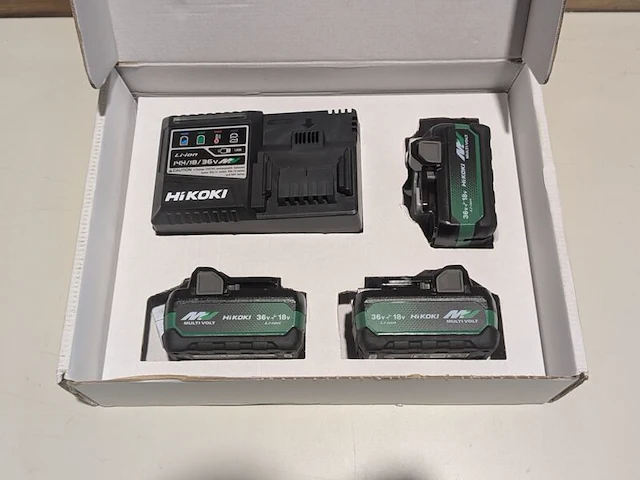 3x multi volt accu, hikoki, bsl 36a18x, en snellader uc18ysl3 - afbeelding 3 van  4