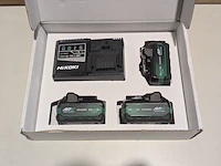 3x multi volt accu, hikoki, bsl 36a18x, en snellader uc18ysl3 - afbeelding 3 van  4