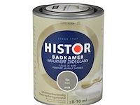 3x muurverf badkamer zijdeglans histor, perfect finish, tin, 1l - afbeelding 1 van  2