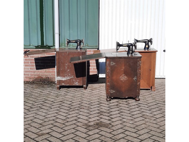 3x nostalgische naaimachine singer en paff - afbeelding 1 van  10