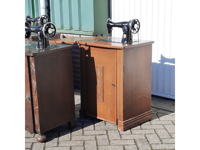 3x nostalgische naaimachine singer en paff - afbeelding 3 van  10
