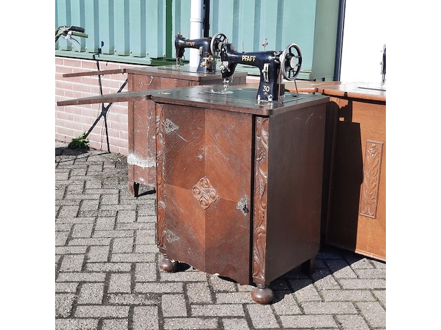 3x nostalgische naaimachine singer en paff - afbeelding 6 van  10
