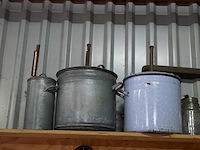 3x nostalgische wekketel en diverse wekpotten - afbeelding 1 van  3