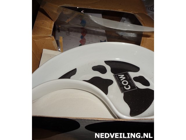 3x olijfschaal koe aardewerk - afbeelding 3 van  3