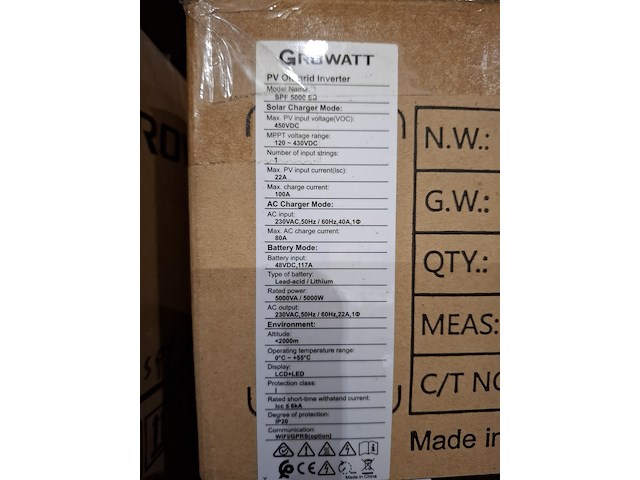 3x omvormer growatt, spf 5000 es - afbeelding 2 van  5