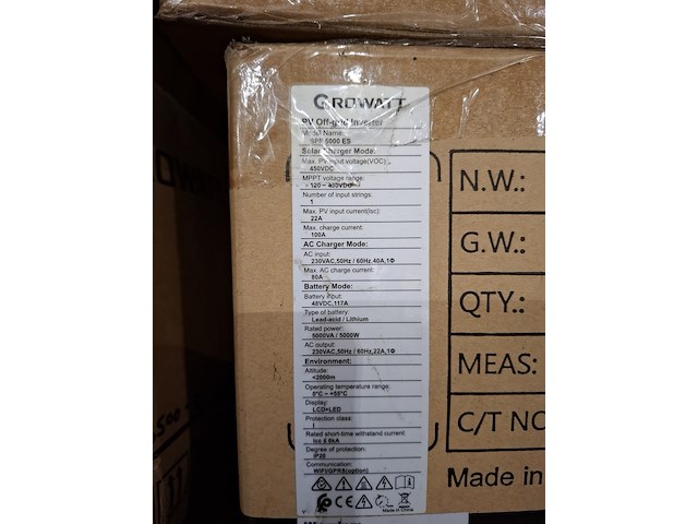 3x omvormer growatt, spf 5000 es - afbeelding 3 van  5