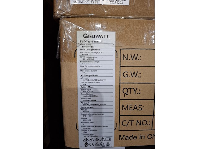 3x omvormer growatt, spf 5000 es - afbeelding 4 van  5