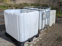 3x opengewerkte ibc container - afbeelding 1 van  7