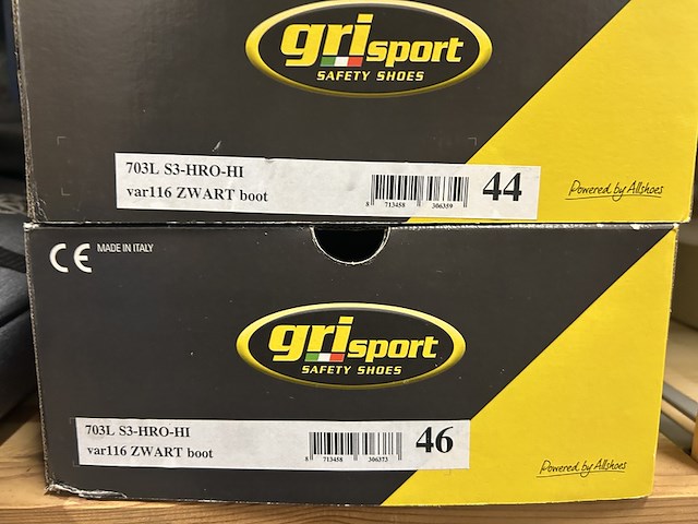 3x paar veiligheidsschoenen (maat 40, 44, 46) grisport - afbeelding 4 van  4