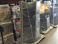 3x pallets met kartonnen magazijnbakken, antraciet - afbeelding 2 van  6